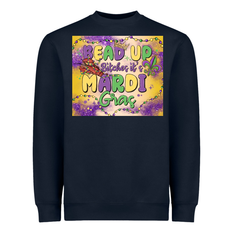 Bead Up Bitches It's Mardi Gras Heavyweight Sweatshirt by MaliasSmallBusiness | Teevron
