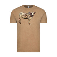 Vintage Coffee Texas Longhorn Heifer Vintage Tee - LillyAllenDesigns