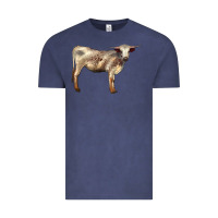 Vintage Denim Texas Longhorn Heifer Vintage Tee - LillyAllenDesigns