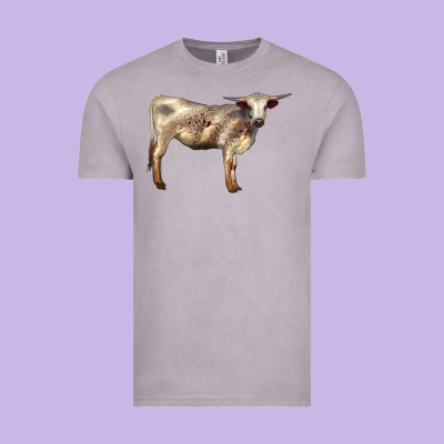 Texas Longhorn Heifer Vintage Tee Designed By Lillyallendesigns