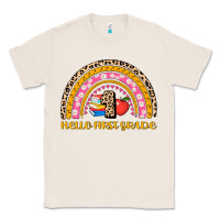 Natural back to school rainbow hello first grade Classic Tee - AdoDesignShop