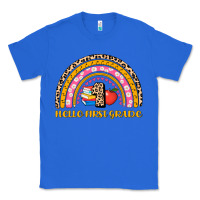 True Royal back to school rainbow hello first grade Classic Tee - AdoDesignShop