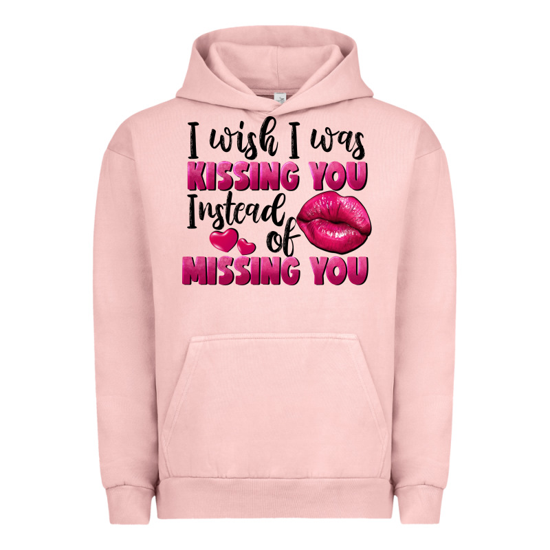 I Wish I Was Kissing You Instead Of Missing You Urban Hoodie by FaDigitalArtStudio | Teevron