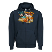 Navy cutest pumpkins in the patch Zipper Hoodie - LillyAllenDesigns