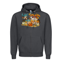 Smoke cutest pumpkins in the patch Zipper Hoodie - LillyAllenDesigns
