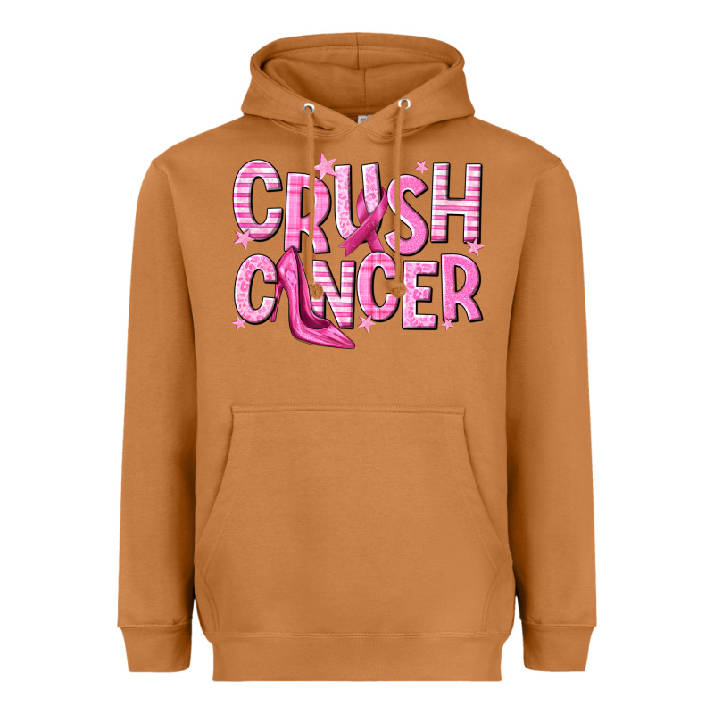 Crush Cancer Heavyweight Hoodie by NancyCooperArtShop | Teevron