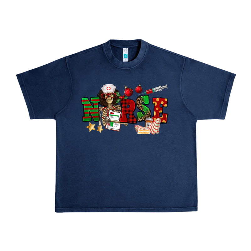 Christmas Nurse Urban Heavy Tee by NancyCooperArtShop | Teevron
