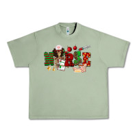 Oil Green Christmas Nurse Urban Heavy Tee - NancyCooperArtShop