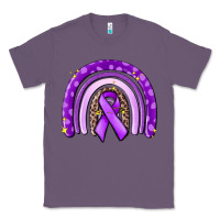 Lavender awerenes ribbon  rainbow Classic Tee - MaliasSmallBusiness