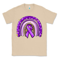 Mushroom awerenes ribbon  rainbow Classic Tee - MaliasSmallBusiness