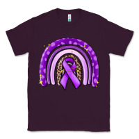 Plum awerenes ribbon  rainbow Classic Tee - MaliasSmallBusiness