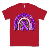 Red awerenes ribbon  rainbow Classic Tee - MaliasSmallBusiness