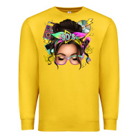 Lemon 90s messy bun Premium Sweatshirt - texasbilliewilder