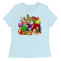 Baby Blue mexican gnomes truck Ladies Tee - CTS Tumbler Store