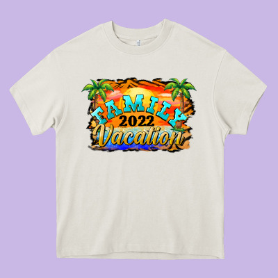 Family Vacation 2022 Heavy Core Tee Designed By Barkaloodesign