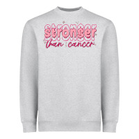 Heather Grey stronger than cancer Heavyweight Sweatshirt - MaliasSmallBusiness