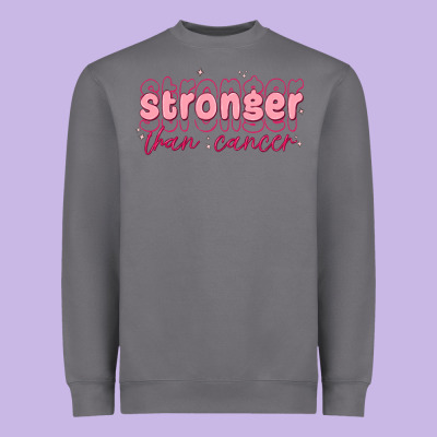 Stronger Than Cancer Heavyweight Sweatshirt Designed By Maliassmallbusiness