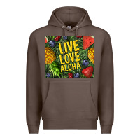 Coffee live love aloha Premium Hoodie - TumblerDesignByShophia