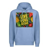 Colony Blue live love aloha Premium Hoodie - TumblerDesignByShophia