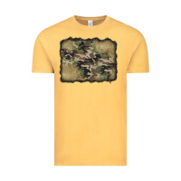 Vintage Mustard camouflage glitter background Vintage Tee - Jasminsmagicworld