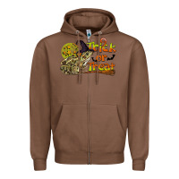 Chestnut Trick Or Treat With Frog Zipper Hoodie - LillyAllenDesigns