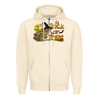 Sandshell Trick Or Treat With Frog Zipper Hoodie - LillyAllenDesigns