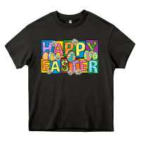 Asphalt happy easter with eggs Heavy Core Tee - Neo Western
