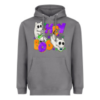 Storm Hey Boo with Ghost Cats Heavyweight Hoodie - texasbilliewilder
