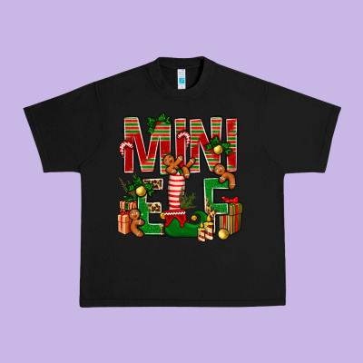 Christmas Mini Elf Urban Heavy Tee Designed By Nancycooperartshop