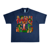 Navy Christmas mini Elf Urban Heavy Tee - NancyCooperArtShop
