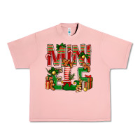 Salmon Christmas mini Elf Urban Heavy Tee - NancyCooperArtShop
