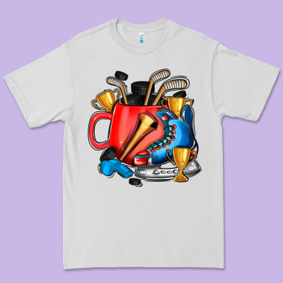 Hockey Coffee Premium Tee Designed By Adodesignshop
