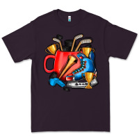 Plum hockey coffee Premium Tee - AdoDesignShop