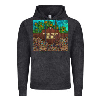 Preview Custom Cactus And Sunflowers Leopard Turquoise Vintage Hoodie | Teevron