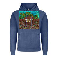 Vintage Denim preview custom cactus and sunflowers leopard turquoise Vintage Hoodie - Artiststas