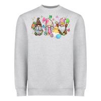 Heather Grey easter gnomies Heavyweight Sweatshirt - MaliasSmallBusiness
