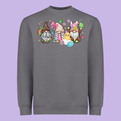 Easter Gnomies Heavyweight Sweatshirt Designed By Maliassmallbusiness