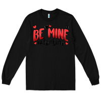 Black be mine valentine Long Sleeve Tee - MaliasSmallBusiness