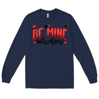 Navy be mine valentine Long Sleeve Tee - MaliasSmallBusiness