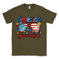 Army Green america the beautiful Classic Tee - MaliasSmallBusiness