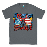 Charcoal Heather america the beautiful Classic Tee - MaliasSmallBusiness
