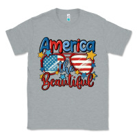 Heather Grey america the beautiful Classic Tee - MaliasSmallBusiness