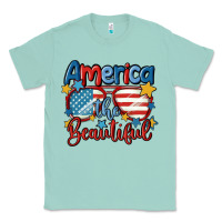 Seafoam america the beautiful Classic Tee - MaliasSmallBusiness