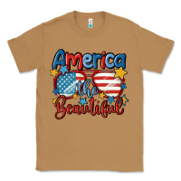 Toasted Coconut america the beautiful Classic Tee - MaliasSmallBusiness