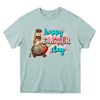 Arona Happy Easter Day rodeo Easter Day Heavy Core Tee - CowGirlArtShop