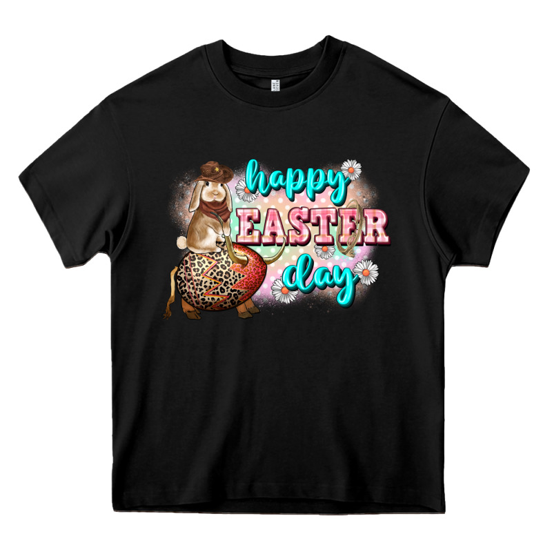 Happy Easter Day Rodeo Easter Day Heavy Core Tee by CowGirlArtShop | Teevron