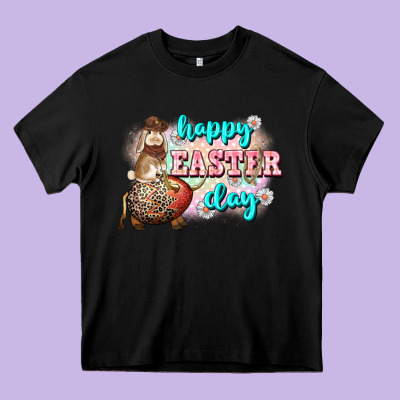 Happy Easter Day Rodeo Easter Day Heavy Core Tee Designed By Cowgirlartshop