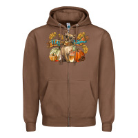 Chestnut Hello Autumn With Chihuahua Dog Zipper Hoodie - LillyAllenDesigns