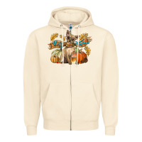 Sandshell Hello Autumn With Chihuahua Dog Zipper Hoodie - LillyAllenDesigns