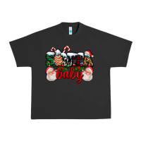 Pigment Black santa baby with santa and christmas tree cake Urban Heavy Tee - AdoDesignShop